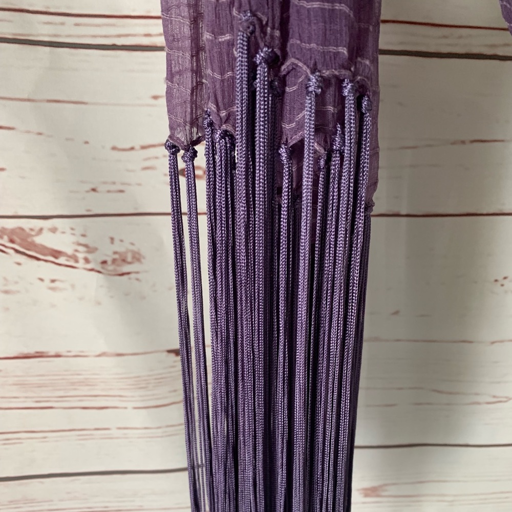 Purple Rayon Scarf - Picture 5 of 7